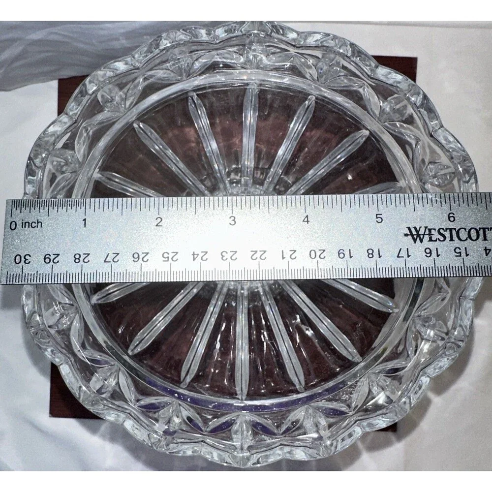 Shannon by Godinger Olympia Large 24% Lead Crystal Vase Centerpiece 11.5